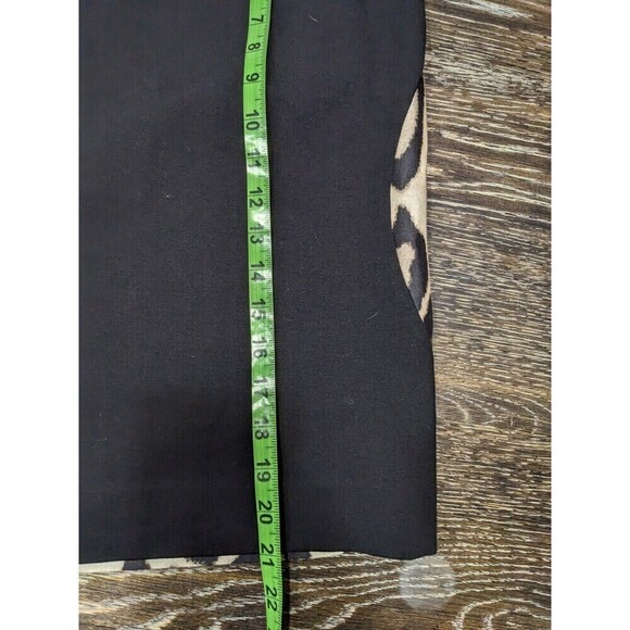 Diane Von Furstenberg DVF Mae Leopard Wool Silk Pencil Skirt Size 4 - Picture 12 of 12